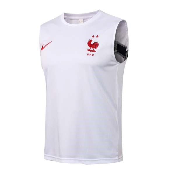 Camiseta Francia Sin Mangas 2022 Blanco